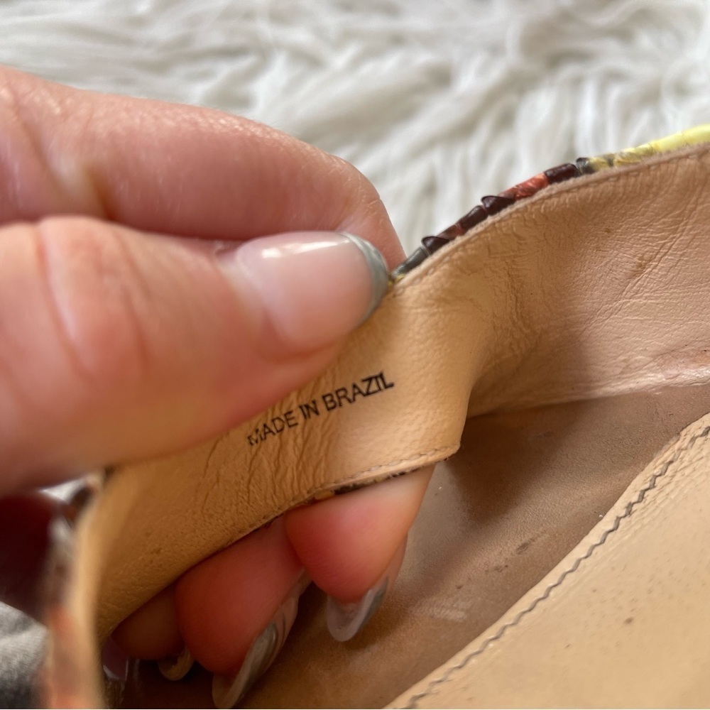 Alexandre Birman Python Snakeskin Animal Print Co… - image 8